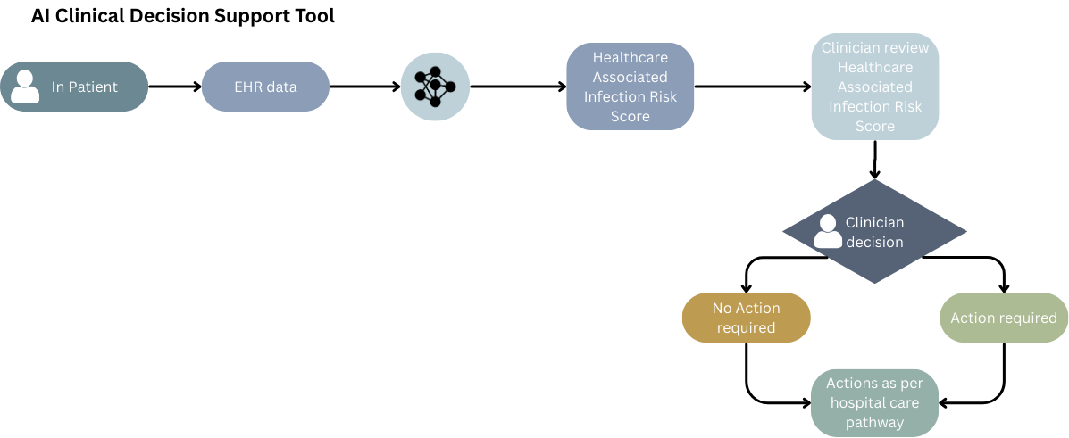 Sanome - Clinical Decision Support Tool workflow diagram